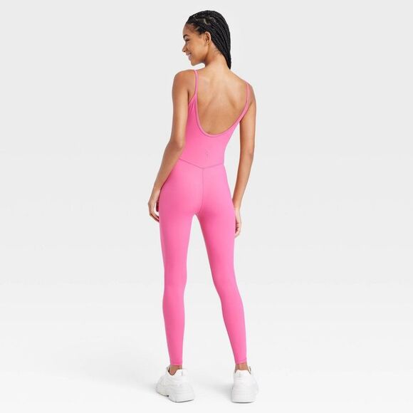JoyLab - Women's Corset Bodysuit in Solid Hue - JoyLab Pink - Picture 2 of 3